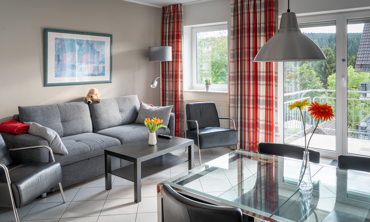 Haus Tannenblick Oberhof Wohnzimmer FeWo 2.2