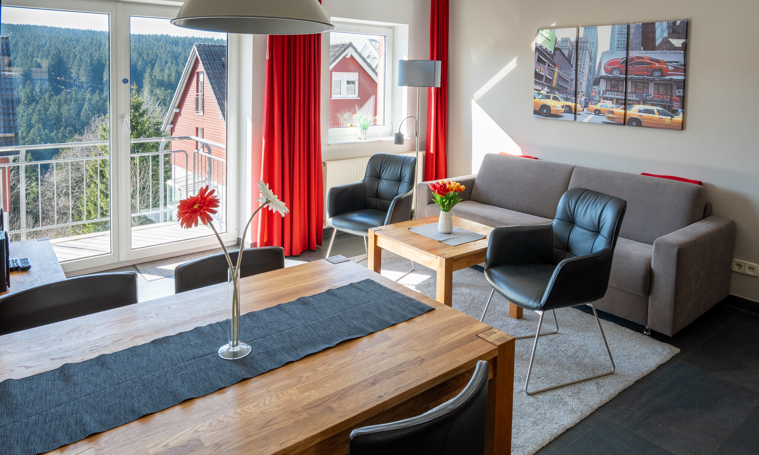 Wohnzimmer Ferienwohnung 3.4 Haus Tannenblick Oberhof